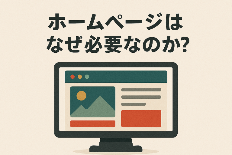 「ホームページはなぜ必要なのか？」のアイキャッチ画像